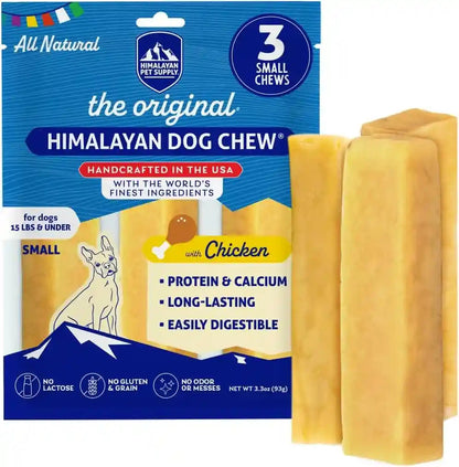 Himalayan Dog Chew, the Original Yak Cheese Dog Chews, 3 Small Yak Chews | Only Salt, Milk & Lime, Natural Long Lasting Dog Bones, Healthy Dog Treats, Lactose Free, Protein Rich, for Dogs under 15 Lbs13