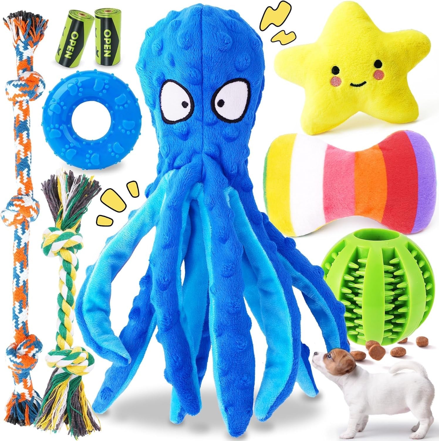 kipritii-9-pack-interactive-puppy-dog-toys-for-small-dogs-no-stuffing-squeaky-octopus-shaped-toy-cute-plush-engaging-chew-toys-for-puppy-teething-to-keep-them-busy