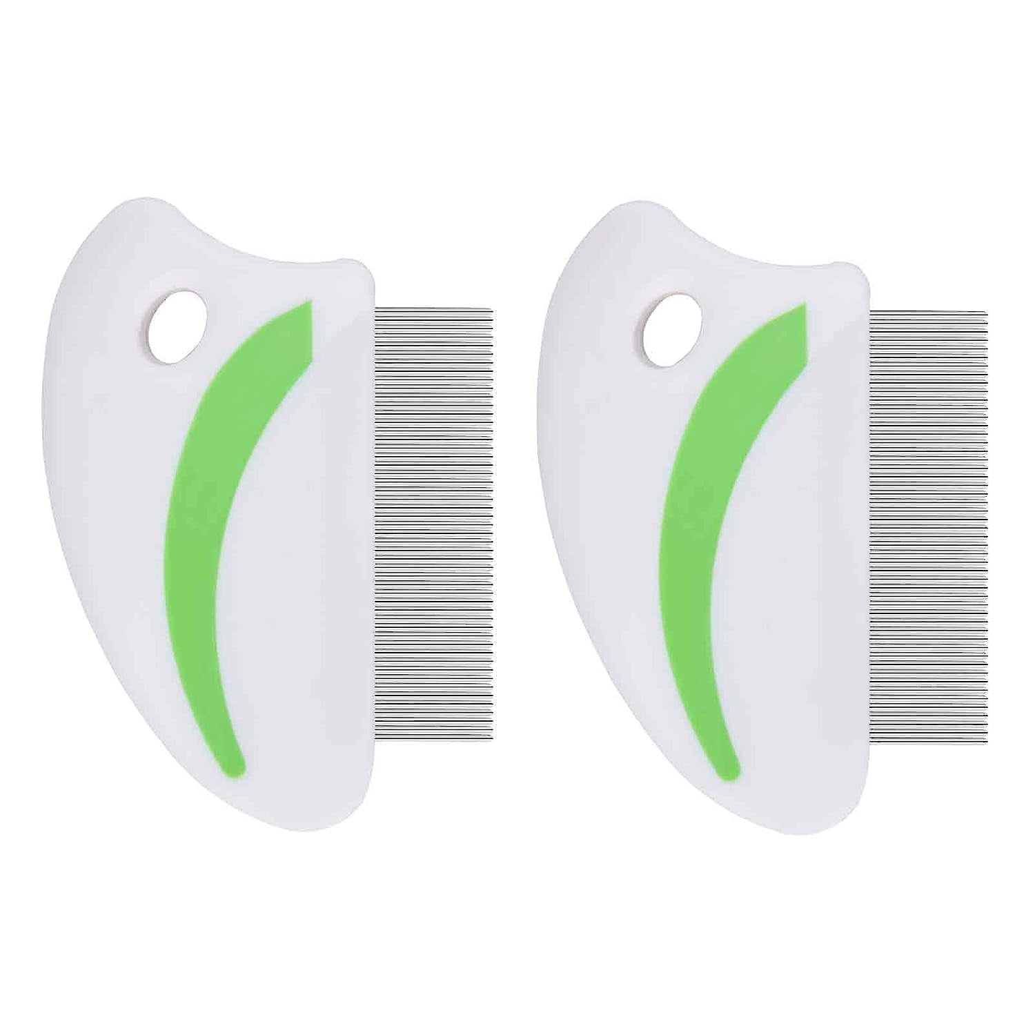 2-pack-flea-lice-comb-stainless-steel-dog-cat-grooming-combs-with-rounded-teeth-professional-pet-tear-stain-remover-dematting-tool-for-small-medium-large-pets