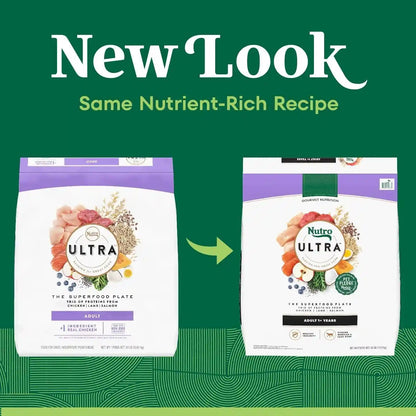 Nutro Ultra Dry Dog Food, Chicken, Lamb & Salmon Recipe, 30 Lb | Trio of Proteins, Blend of 14 Superfoods, Omega 3 & 6 for Radiant Coat, Antioxidants for Immunity, Natural Fiber, Non-Gmo3