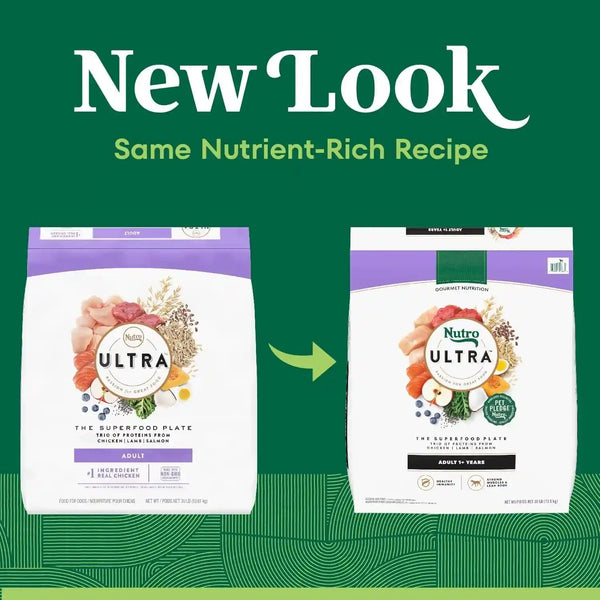 Nutro Ultra Dry Dog Food, Chicken, Lamb & Salmon Recipe, 30 Lb | Trio of Proteins, Blend of 14 Superfoods, Omega 3 & 6 for Radiant Coat, Antioxidants for Immunity, Natural Fiber, Non-Gmo3