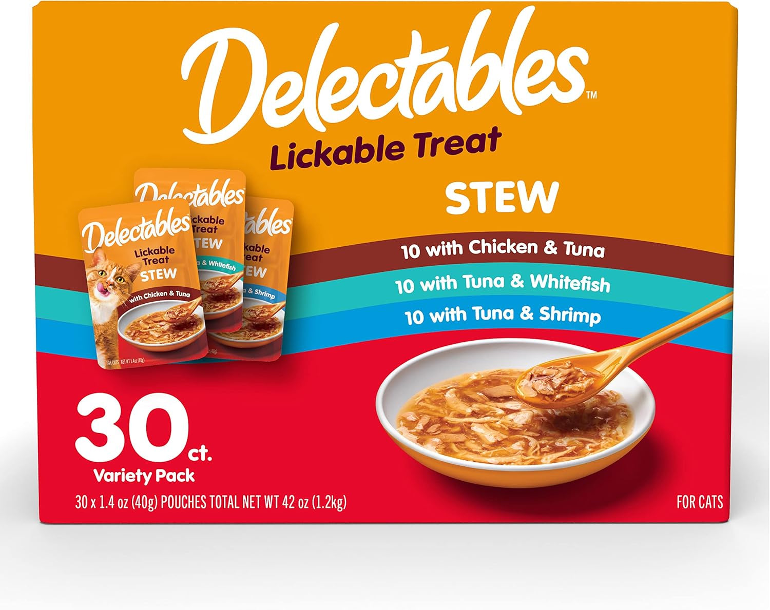 delectables-lickable-treat-stew-wet-cat-treat-with-real-tuna-whitefish-food-topper-hydrating-grain-free-no-fillers-no-by-products-no-added-preservatives-1-4oz-pouch-12ct