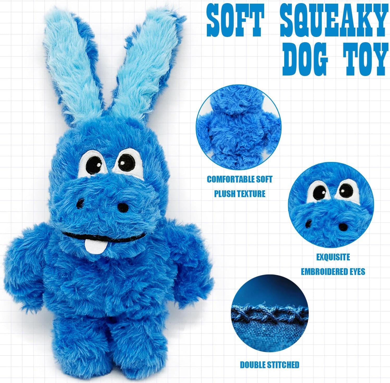 donkey-squeaky-plush-dog-toy-for-small-medium-large-dogs-blue-stuffed-plush-crinkle-squeaky-lightweight-for-tug-and-chew-indoor-outdoor-play-keep-dog-busy-birthday-gift