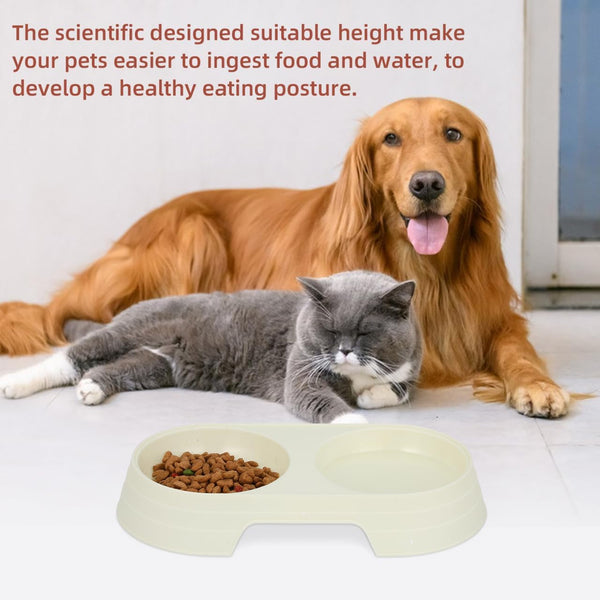 Luxshiny Pet Feeder 8Pcs Anti-Tip Double Feeding Bowls Elevated Cat Food and Water Dishes with Stable Design for Healthy Eating Posture4
