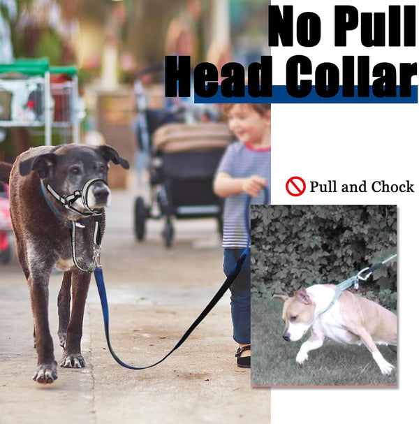 BARKLESS Reflective Head Collar, No Pull Collar for Large Dogs | Anti-Pull Muzzle Leash for Large Breed, Adjustable Soft Dog Halter for Easy Control on Walks, Outdoor Activities6