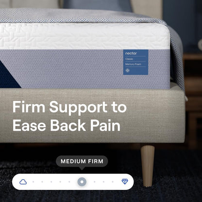 Nectar 12” Memory Foam Mattress, Queen, Medium Firm, 1-Year Trial | Contouring Memory Foam, Cooling Top Layer, Back Pain & Pressure Relief, Mattress in a Box, 365-Night Trial & Forever Warranty3