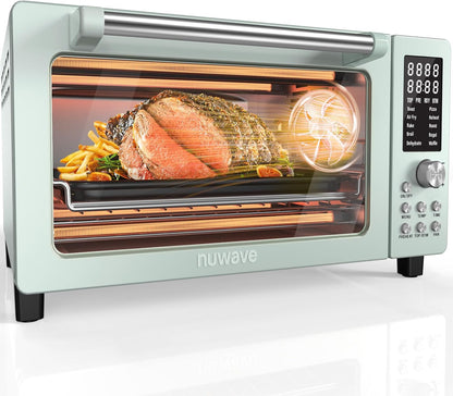 Bravo Pro Smart Air Fryer Toaster Oven Countertop Combo | 10-In-1 Cooking Functions, 1800W, 50-450°F, 21-Qt, Pfas-Free, Upgraded Super Convection, Mint1