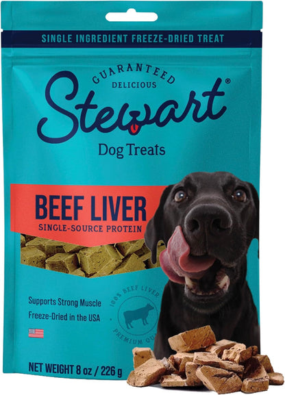 Stewart Freeze Dried Dog Treats, 100% Beef Liver, 3.5 Oz Pouch | Premium Quality Raw Protein, Single Ingredient, High Protein Training Treats & Food Topper, No Refrigeration, Cat Friendly12