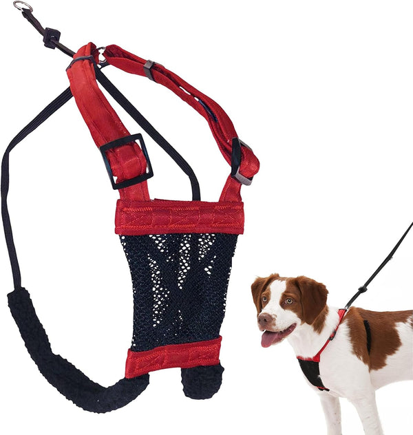 Sporn No Pull Dog Harness, Durable Nylon Mesh Harness for Large Dogs, No Choke Design, Padded Restraint Sleeves, Adjustable Fit, Easy On/Off, Large/Xl for Extra Large Breeds, Black11