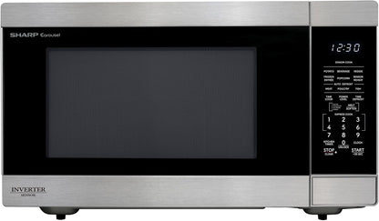 SMC2266KS 2.2 Cu. Ft. 1200W Stainless Steel Countertop Microwave Oven | Stainless Steel, Removable 16.5" Carousel Turntable1
