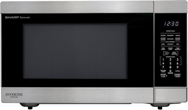 SMC2266KS 2.2 Cu. Ft. 1200W Stainless Steel Countertop Microwave Oven | Stainless Steel, Removable 16.5" Carousel Turntable1