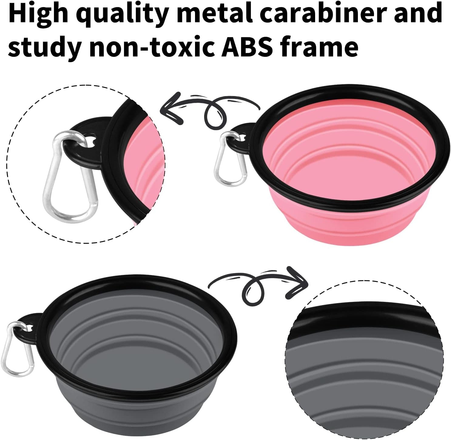 cooyoo-collapsible-dog-bowl-2-pack-collapsible-dog-water-bowls-for-cats-dogs-portable-pet-feeding-watering-dish-for-walking-parking-traveling-with-2-carabiners