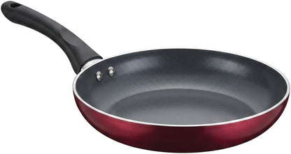 20-Piece Ceramic Metallic Cookware Set, Nonstick - Ruby | 20-Piece Cookware Set with Ceramic Nonstick Interiors, Glass Lids, Utensils, Strainer, Pads, and Griddle Pan.7