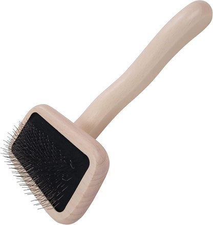 Chris Christensen Big G Dog Slicker Brush for Dogs (Goldendoodles, Labradoodles, Poodles), Groom like a Professional, Fluff Detangle Style, Saves Time Energy, Coral, Large17