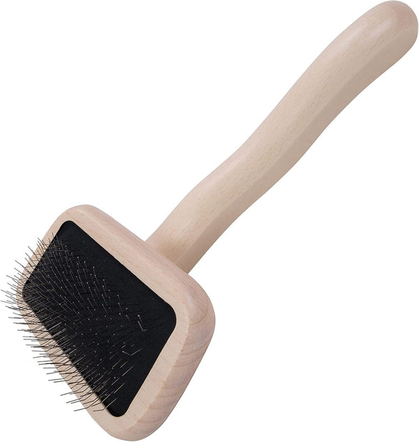 Chris Christensen Big G Dog Slicker Brush for Dogs (Goldendoodles, Labradoodles, Poodles), Groom like a Professional, Fluff Detangle Style, Saves Time Energy, Coral, Large17