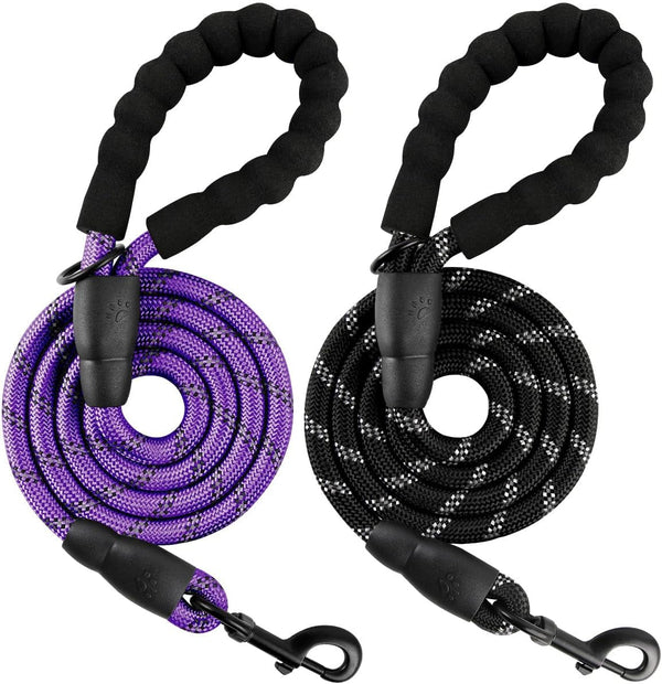 BARKBAY Dog Leashes for Large Dogs Heavy Duty Dog Leash 4/5/6 FT with Comfortable Padded Handle and Highly Reflective Threads for Medium Large Dogs Walking Training Running (5Ft-1/2'',Pink)39