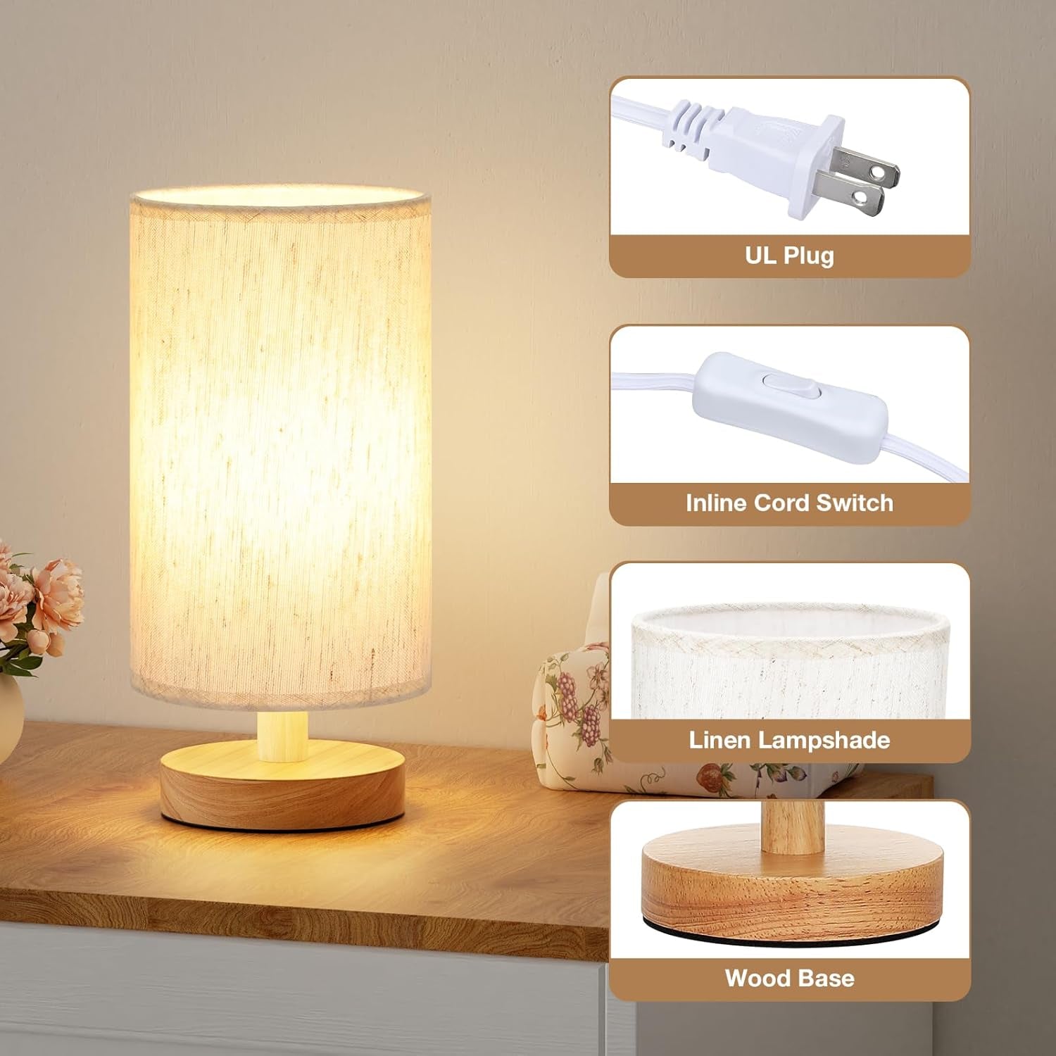 9-small-table-lamp-for-bedroom-inline-control-with-3000k-blub-cream-shade-and-wood-base-680-lumens-easy-assembly-minimalist-design-e26-for-kitchen-for-kids-room