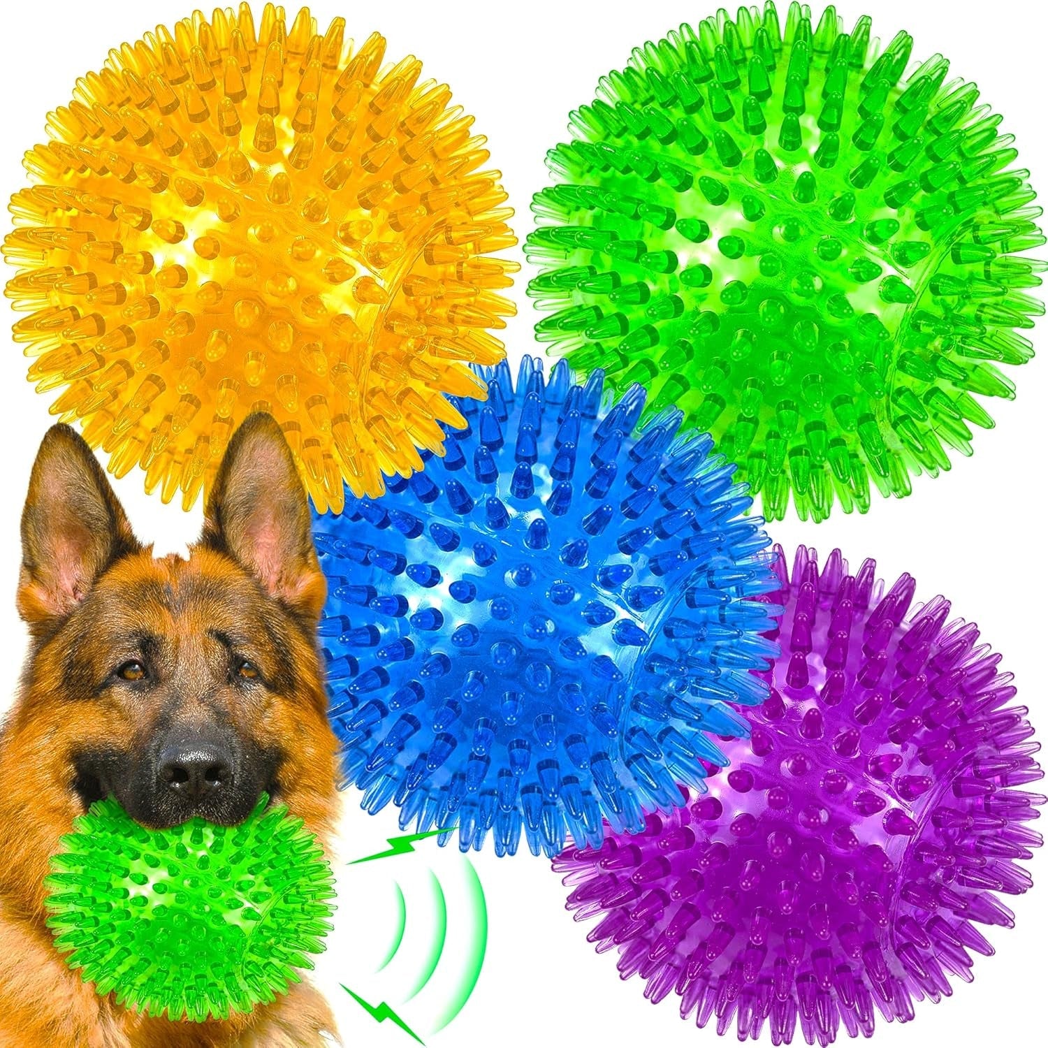 lechong-4-pack-large-squeaky-dog-balls-4-5-rubber-spiky-dog-balls-for-large-medium-aggressive-chewers-teeth-cleaning-chew-toy-for-training-boredom-buster
