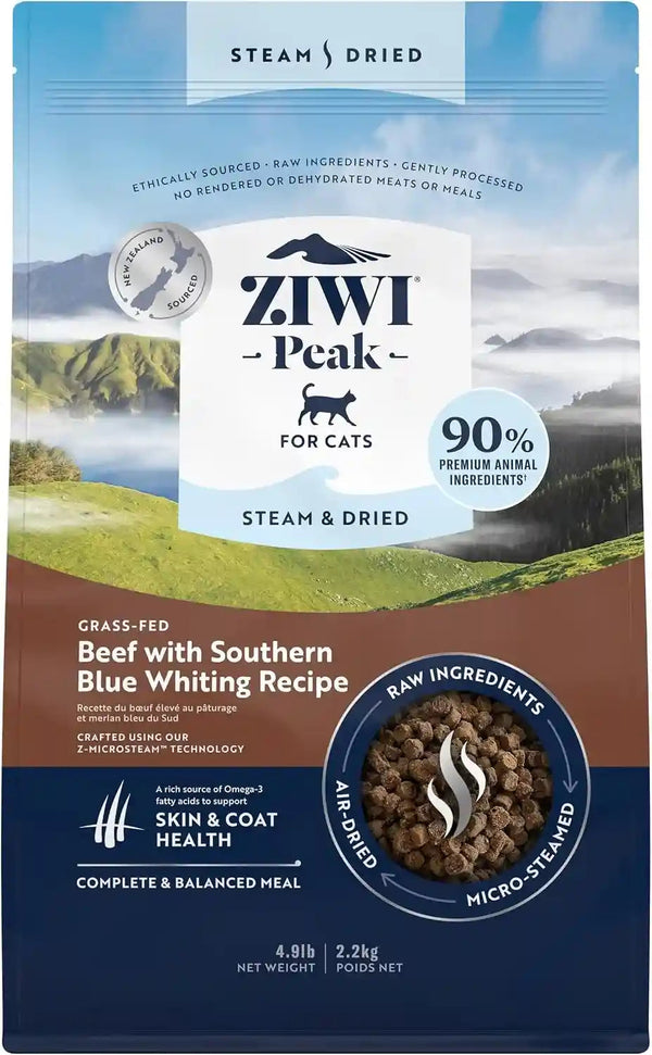 ZIWI Peak Steam & Dried Cat Food – Cage-Free Chicken W/Whole Mackerel - High Protein, Skin & Coat Health, Low Carb, for All Life Stages (28.8Oz)9
