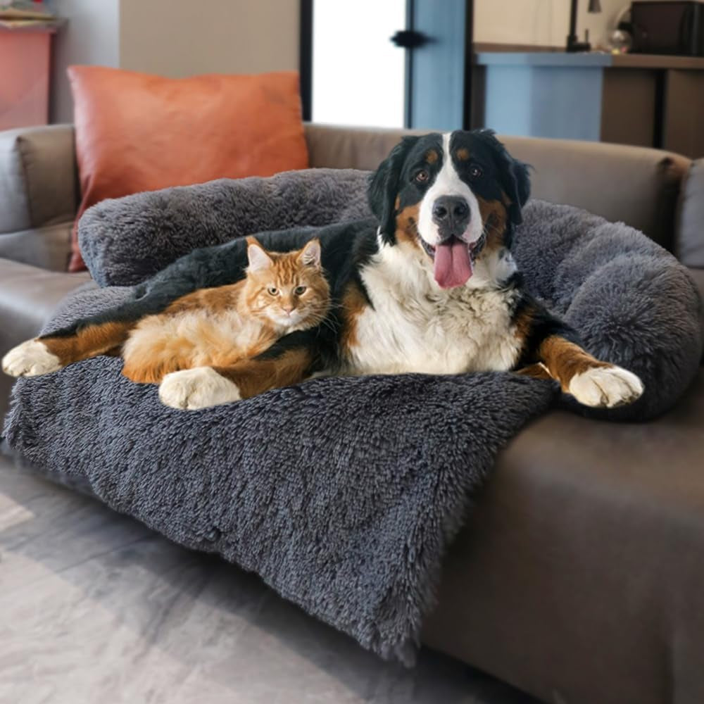 calming-dogs-cats-bed-mats-dog-pad-washable-removable-couch-cover-plush-long-fur-mat-for-pets-waterproof-lining-perfect-for-small-medium-and-large-dogs-and-cats-gradient-gray-36x31