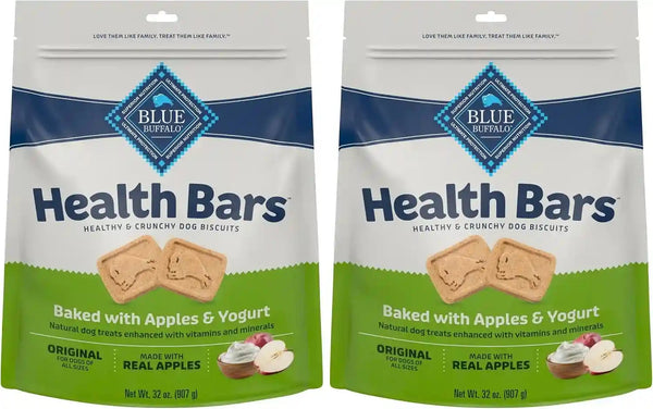 Blue Buffalo Mini Health Bars Apples & Yogurt Crunchy Dog Biscuits, Bite-Sized for Training, Oven-Baked with Real Apples & Natural Ingredients, Healthy Dog Treats, 16 Oz.11