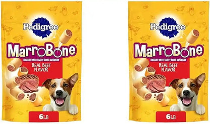 Pedigree Marrobone Bone Marrow Dog Treats, Beef Flavor, 6 Lb | Real Bone Marrow & Beef Flavor, Vitamins A, D & E, for Dogs 5-25 Lbs, Resealable Bag, Great for Small Dogs 5-25 Lbs11