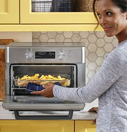 GE Digital Air Fryer Toaster Oven + Accessory Set | Convection Toaster with 8 Cook Modes | Large Capacity Oven - Fits 12" Pizza | Countertop Kitchen Essentials | Stainless Steel11