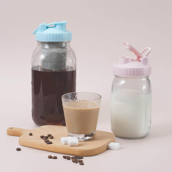 Wide-Mouth Mason Jar Pour Spout Lid - 4 Pack Colorful No Leak Mason Jar Pour Spout Lid, Mason Jar Drinking Lids with Flip Top Easy to Use, No Dripping, Easy to Clean Fit for Mason Jar Pitcher7