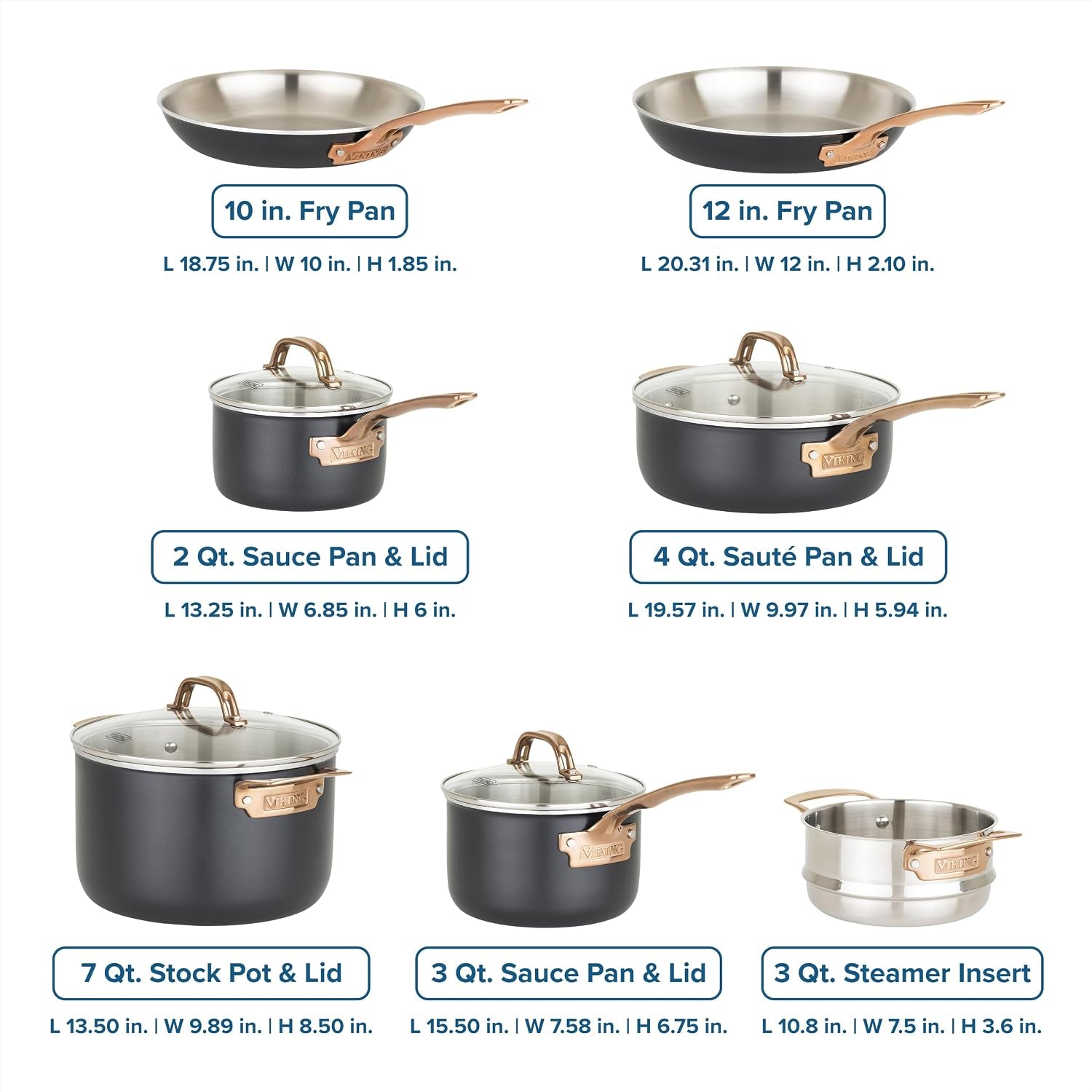 viking-3-ply-pots-and-pans-set-11-piece-stainless-steel-kitchen-cookware-with-glass-lids-black-with-copper