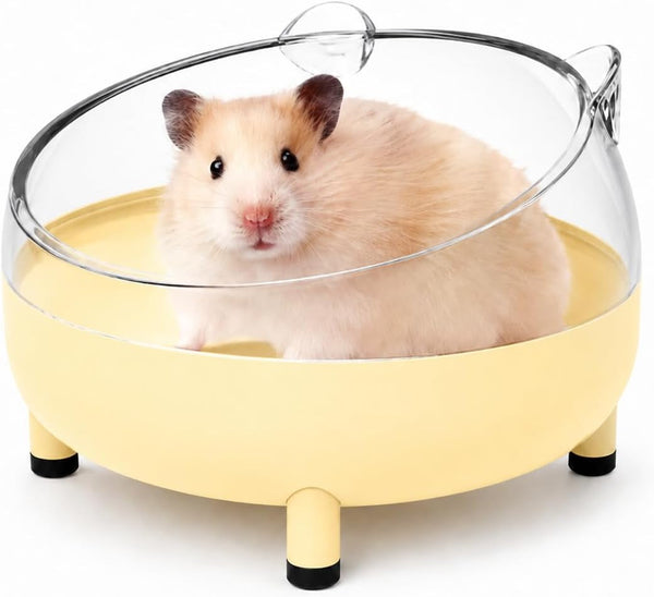 Meow&Woof Hamster Sand Bath Container, Large Sandbox Toilet Gerbil Batheoom, Tiny Chinchilla Dust Bathtub Sand Bath Box for Hamster Cage Accessories 5.2 Inch - Blue13