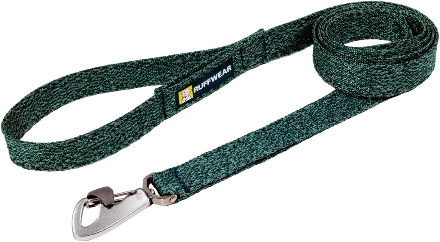 ruffwear-front-range-flex-dog-leash-5-ft-engineered-knit-with-soft-hand-feel-lightweight-strong-leash-with-lockable-clip-traffic-loop-accessory-loop-for-outdoor-walking-deep-teal