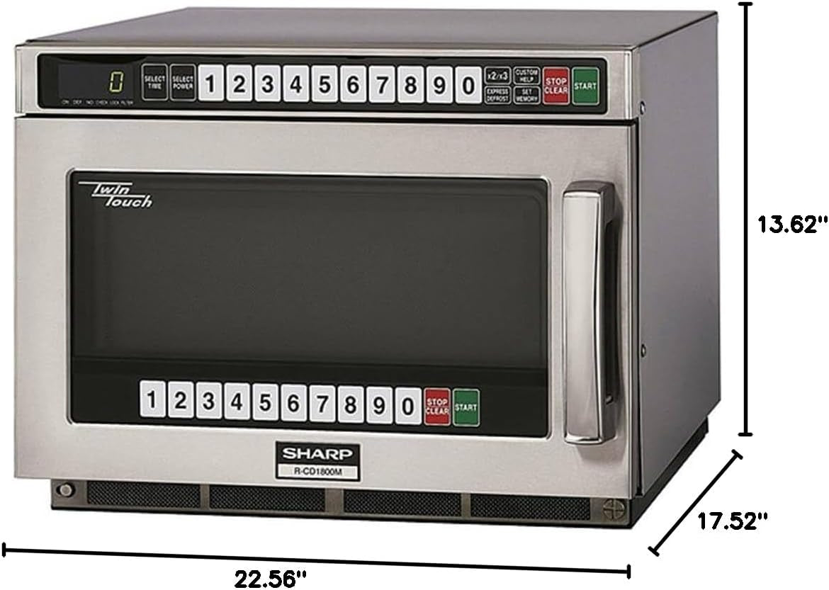 r-cd1800m-commercial-microwave-oven-twintouch-heavy-duty-with-dual-touchpads-1800-watts-0-75-cu-ft-capacity-stainless-steel-10-memory-pads-4-stage-programming-auto-voltage-sensor