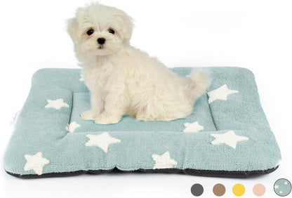 Mora Pets Cat Bed for Indoor Cats Washable Dog Crate Pad Cute Star Dog Bed Mat for Small Dogs Pet Kennel Pad for Cage Soft Flat Puppy Kitten Cushion Sleeping Anti-Slip Grey 22 X 1330
