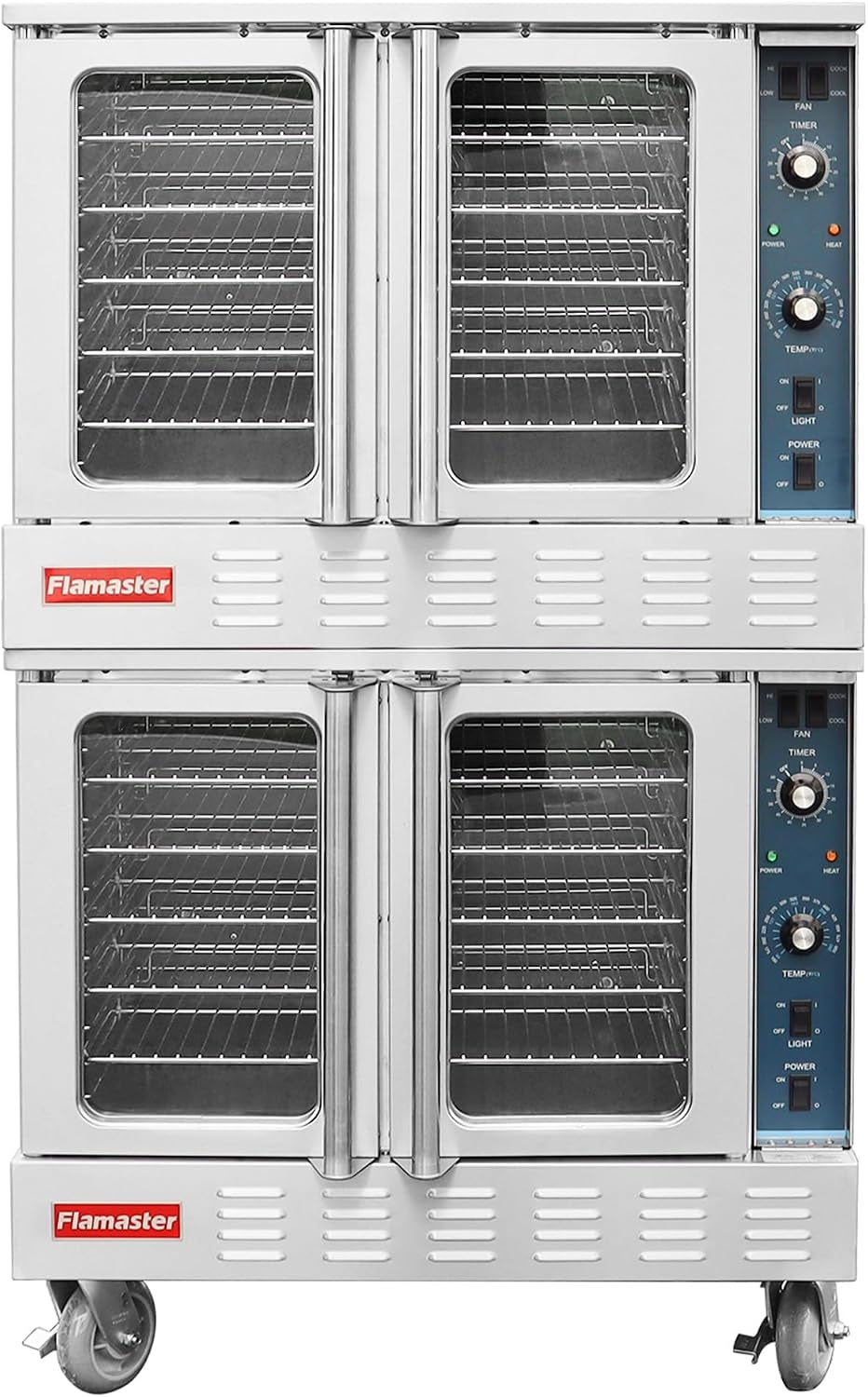 commercial-convection-oven-double-layer-electronic-gas-control-ss430-front-side-and-top
