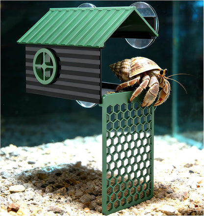 Multi-Functional Hermit Crab Hideaway | Hermit Crab Foraging Cave with Ladder | Hermit Crab Climbing Wall Toy | Hideout Decoration Accessories Also Suitable for Lizards and Tarantulas1