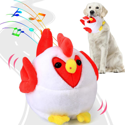 BABORUI Interactive Dog Toys Pig, Jumping Squeaky Dog Toys with Recording and Music Modes, Rechargeable Moving Dog Chew Toys for Small/Medium/Large Dogs to Keep Them Busy(Blue Pig)8