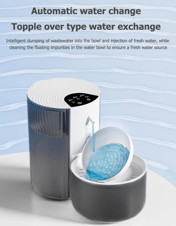 Filterless Cat Water Fountain, 3.5L/118Oz Wastewater Separation & No Filter | Stainless Steel Bowl, Quiet ,Pet Water Fountain for Cats & Dogs Dispenser, Wireless Automatic Water Fountains9