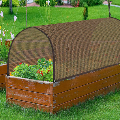 Shade Cloth for Garden,80% Mesh Tarp with Grommets Shade Cloth for Greenhouse,Patio,Vegetables,Plants Cover and Chicken Coops,Coffee Shade Net for Outdoor Garden2