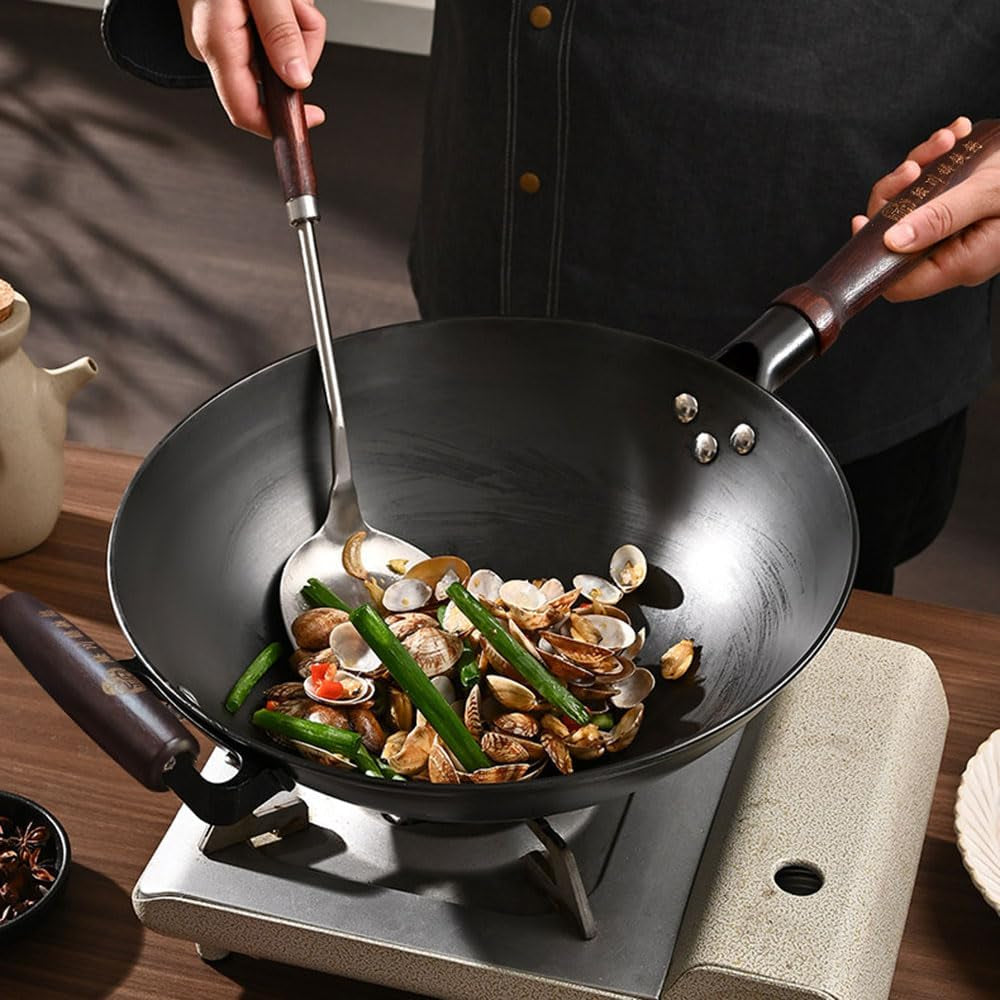 13-inch-black-cast-iron-wok-pan-round-bottom-with-wooden-handle-use-on-gas-stove-campfire-open-fire-stir-fry-physical-non-stick