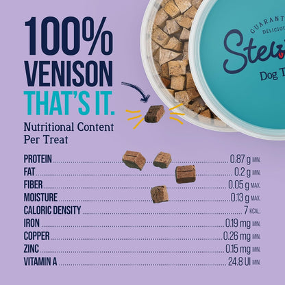 Stewart Freeze Dried Dog Treats, 100% Venison Liver, 3 Oz Pouch | Premium Quality Raw Protein, Single Ingredient, High Protein Training Treats & Food Topper, No Refrigeration, Cat Friendly7