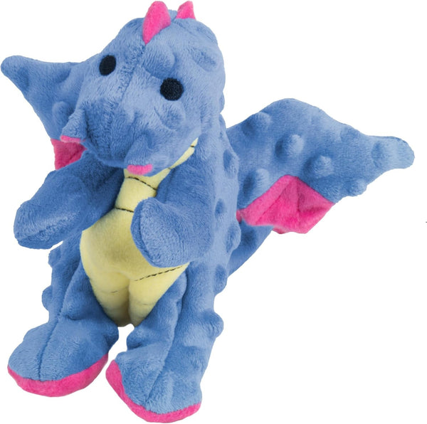 Godog Bubble Plush Dragons Squeaky Dog Toy, Chew Guard Technology - Coral, Large15