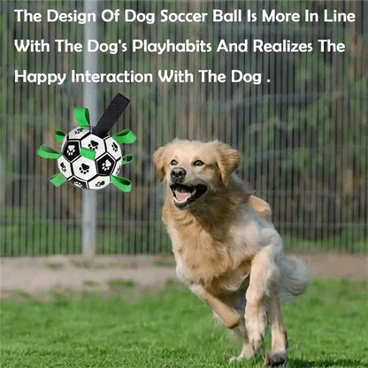 Dog Soccer Ball, Interactive Toys for Tug of War, Puppy Birthday Gifts, Tug Toy, Water Toy, World Cup Durable Balls for Small & Medium Size (6 Inch)7
