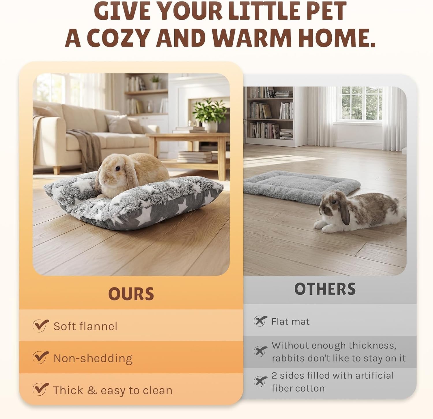 16-5-x-18in-washable-soft-rabbit-bed-thickened-and-softer-bunny-bed-double-sided-plush-rabbit-beds-bed-for-bunny-bunny-beds-for-rabbits-indoor