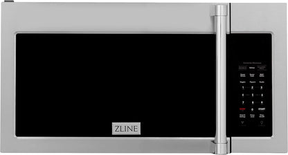 ZLINE 30" 1.5 Cu. Ft. over the Range Microwave in Stainless Steel with Traditional Handle and Set of 2 Charcoal Filters (MWO-OTRCFH-30)1