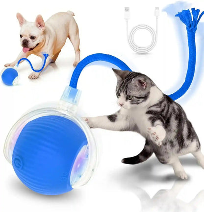 Cat Toys for Indoor Cats Smart Automatic Bal Moving Chase Dogs Toy, Red | Ball Rolling for Bored Kitten Pet, Upgraded Speedy Moving Chase Dogs Toy12