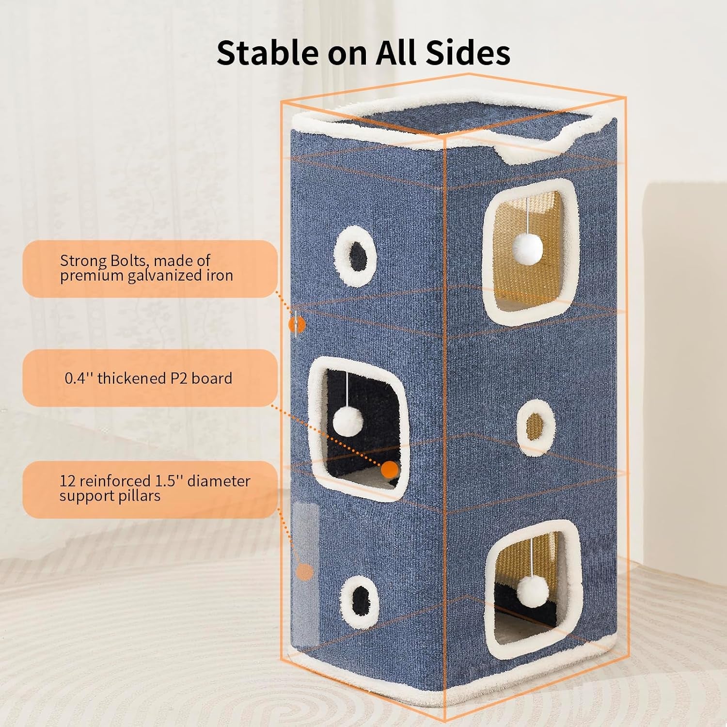 cat-house-cat-beds-for-indoor-cats-3-story-cat-condo-cube-with-scratch-pad-and-fluffy-ball-hanging-multi-level-cozy-hideout-center-ideal-for-small-medium-cats
