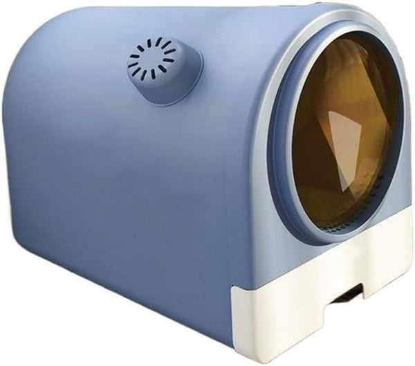 Pet Supplies, Enclosed Cat Litter Box with Lid & Scoop, Splash-Proof Large Pan, Easy Clean(Green)8
