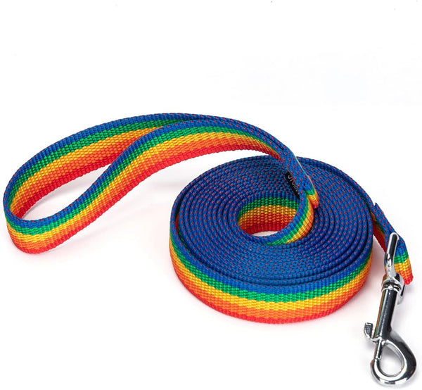 Strong Durable Nylon 10Ft Long Dog Training Leash, Traction Rope, 1 Inch Wide, for Small and Medium Dog (Black, 10 Feet)25