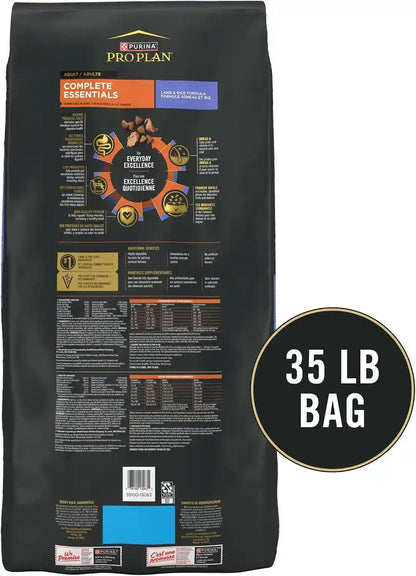 Purina Pro Plan Complete Essentials Shredded Blend Lamb and Rice High Protein Dog Food with Probiotics for Dogs - 35 Lb. Bag5