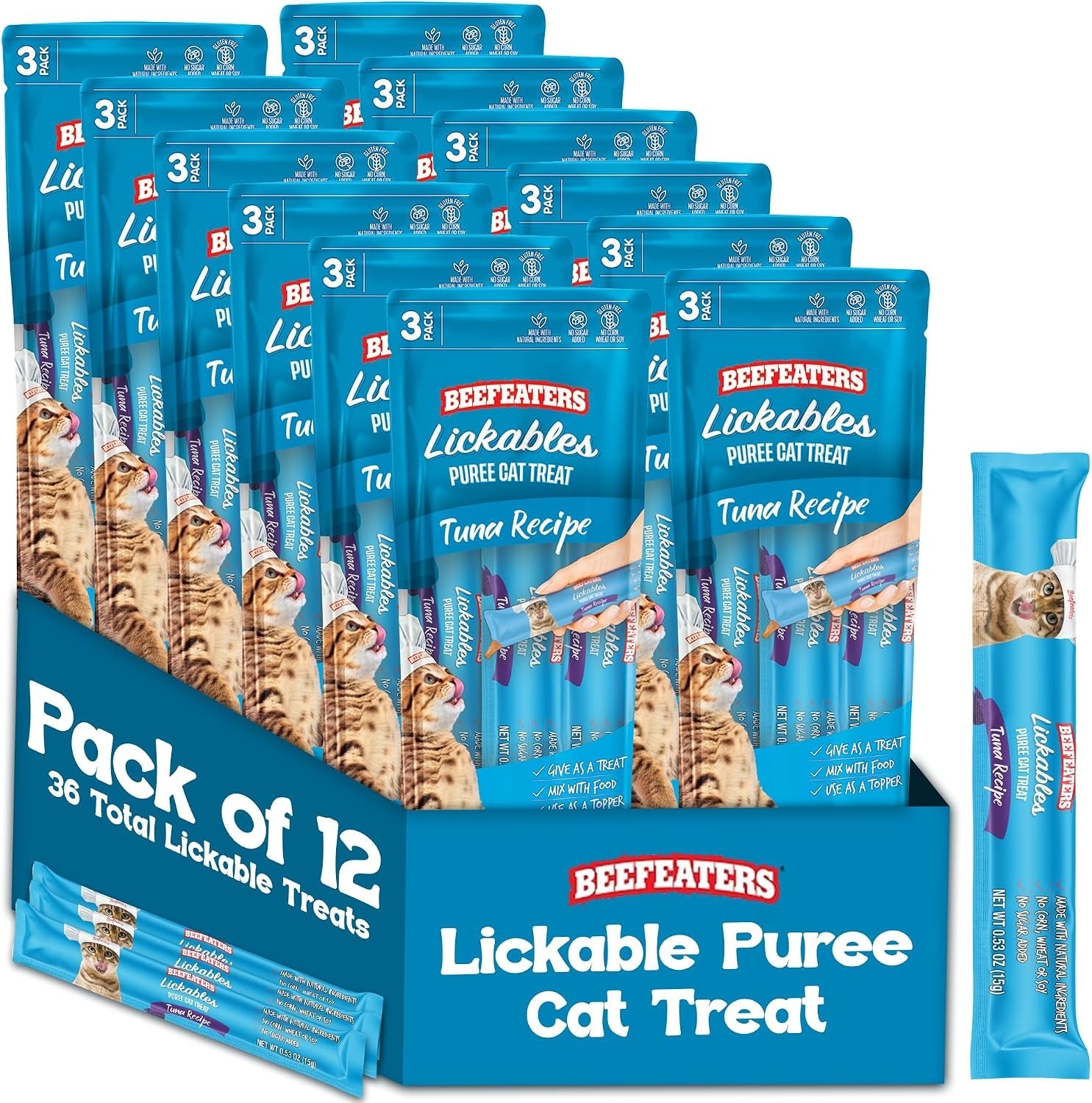 beefeaters-lickable-cat-treats-48-count-puree-squeeze-up-tubes-variety-pack-salmon-tuna-chicken-grain-free-taurine-enriched-high-moisture-for-picky-eaters-cat-treat-topper-or-snack